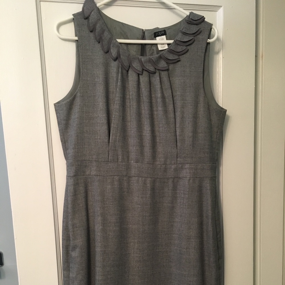 J. Crew Petal Collar Wool Dress